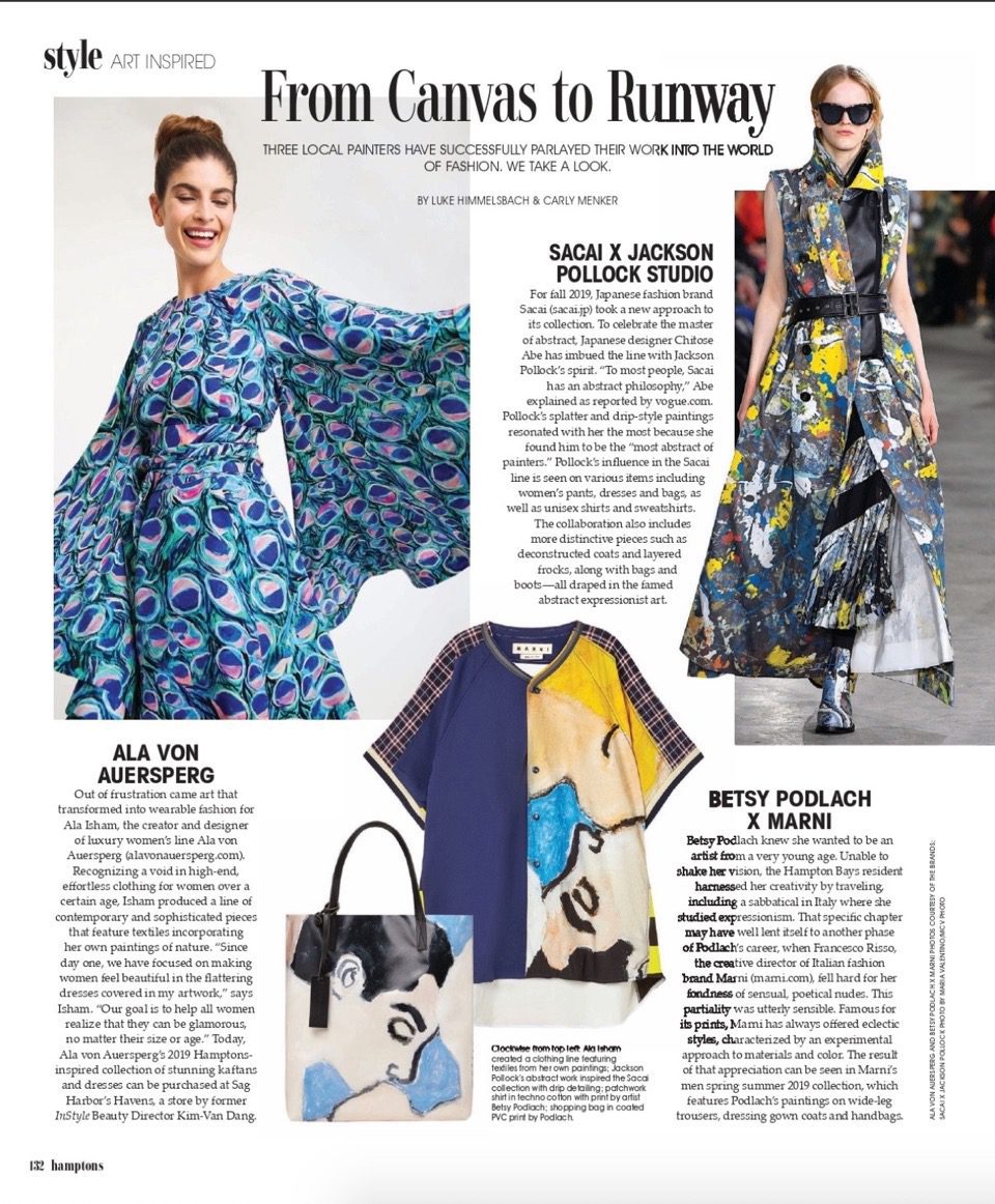 Hamptons NY Artist Meets Fashion Hamptons NY Artist Meets Fashion